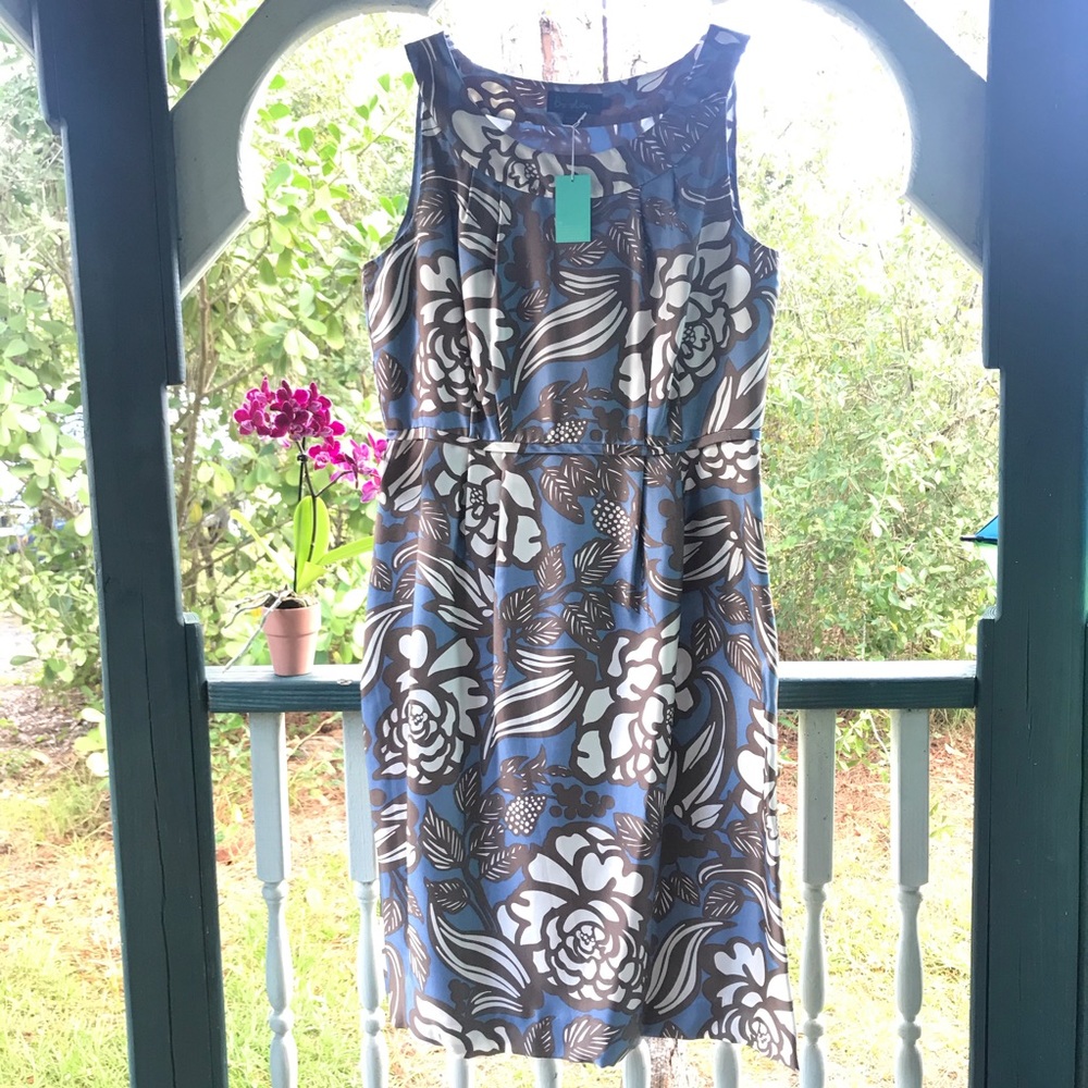 Boden Silk Floral Dress